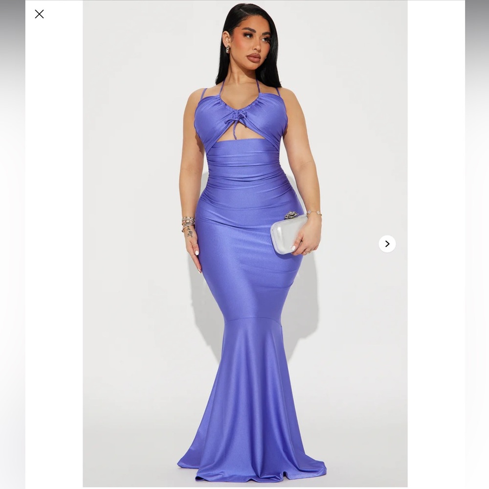 Elegant Purple Mermaid Dress